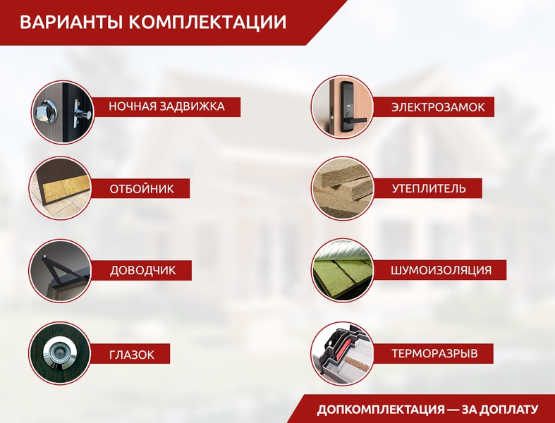 Популярные варианты докомплектации